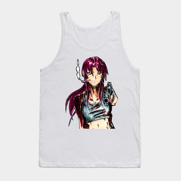 levy of black lagoon anime Tank Top by jorge_lebeau